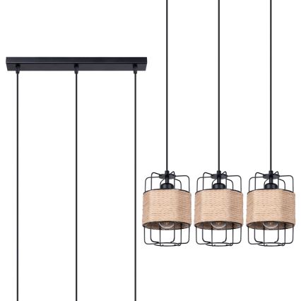Hanglamp aan een koord GIZUR 3xE27/15W/230V