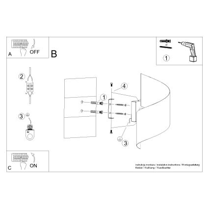 Wandlamp TALASSA 1xG9/8W/230V wit