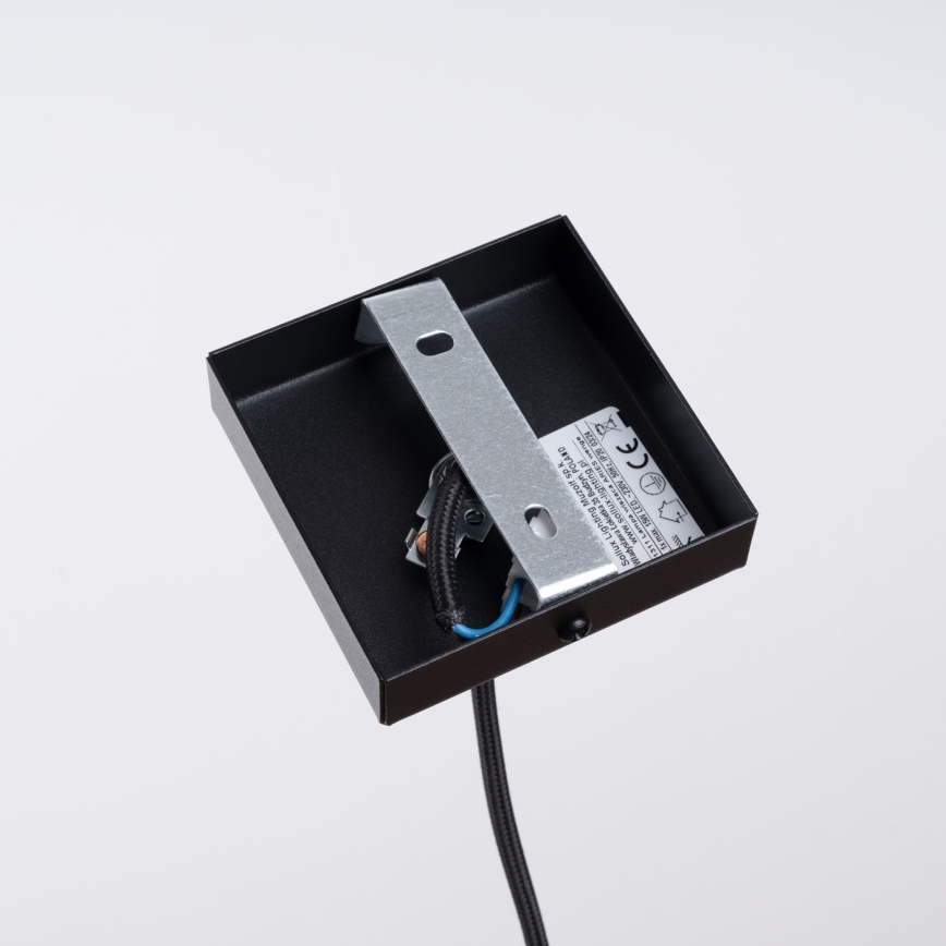 Hanglamp aan een koord ARIES 1xE27/15W/230V beuken/wengé
