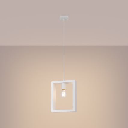 Suspension filaire ARIES 1xE27/15W/230V hêtre/blanc
