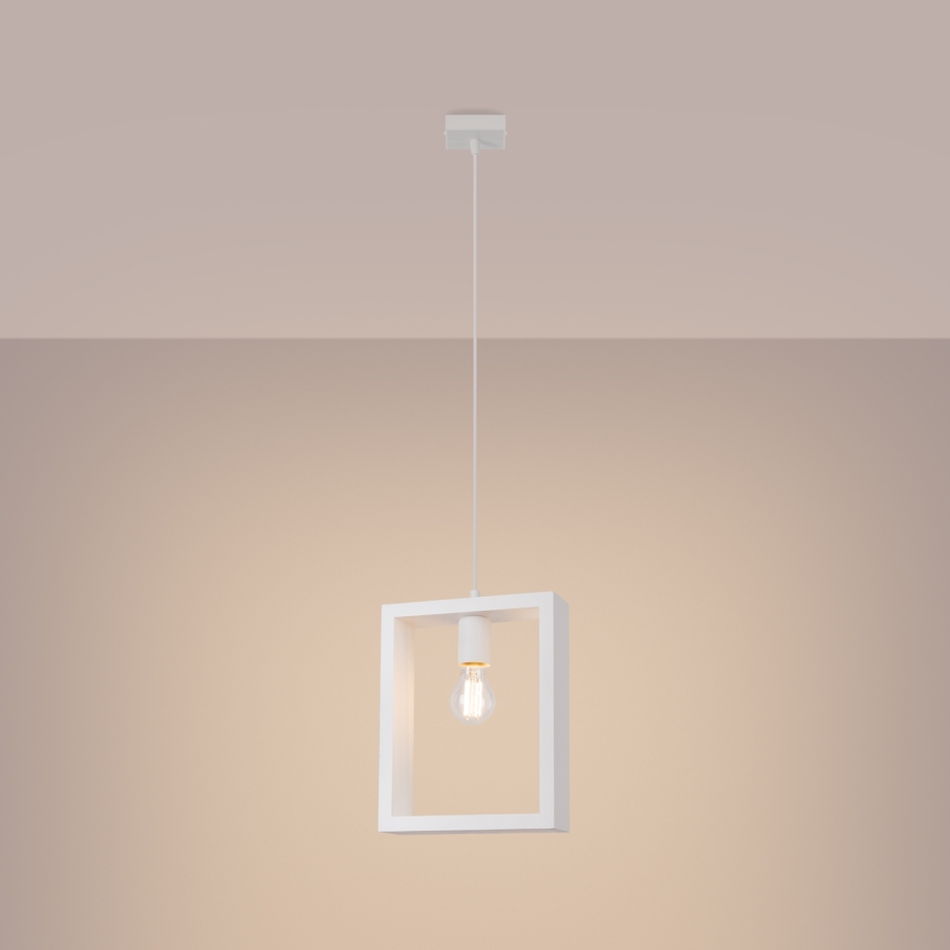 Suspension filaire ARIES 1xE27/15W/230V hêtre/blanc