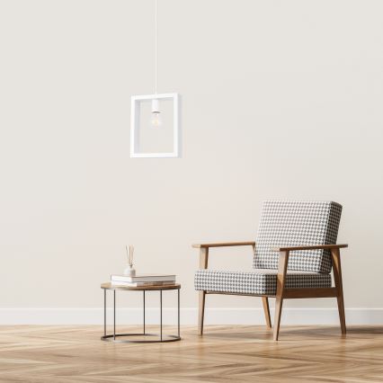 Suspension filaire ARIES 1xE27/15W/230V hêtre/blanc