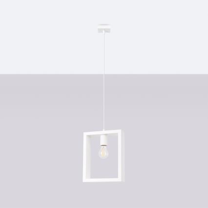 Suspension filaire ARIES 1xE27/15W/230V hêtre/blanc