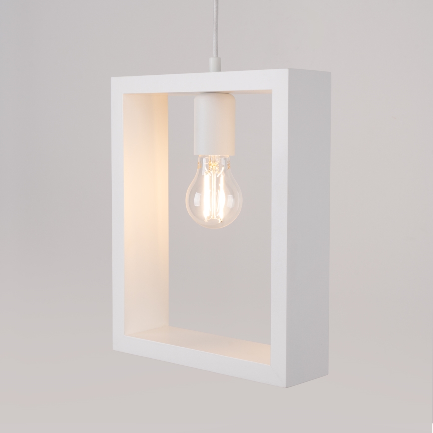 Suspension filaire ARIES 1xE27/15W/230V hêtre/blanc