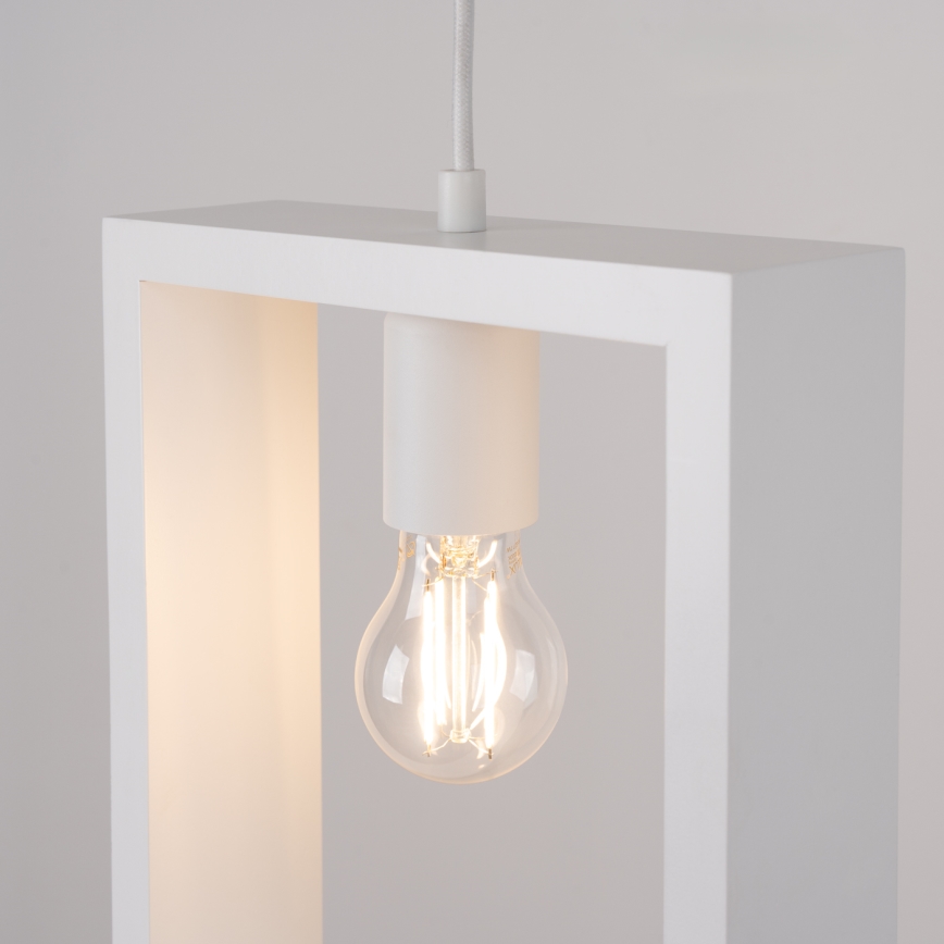 Suspension filaire ARIES 1xE27/15W/230V hêtre/blanc