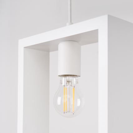 Suspension filaire ARIES 1xE27/15W/230V hêtre/blanc