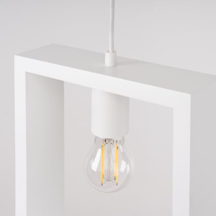 Suspension filaire ARIES 1xE27/15W/230V hêtre/blanc