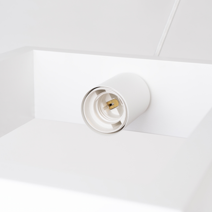 Suspension filaire ARIES 1xE27/15W/230V hêtre/blanc