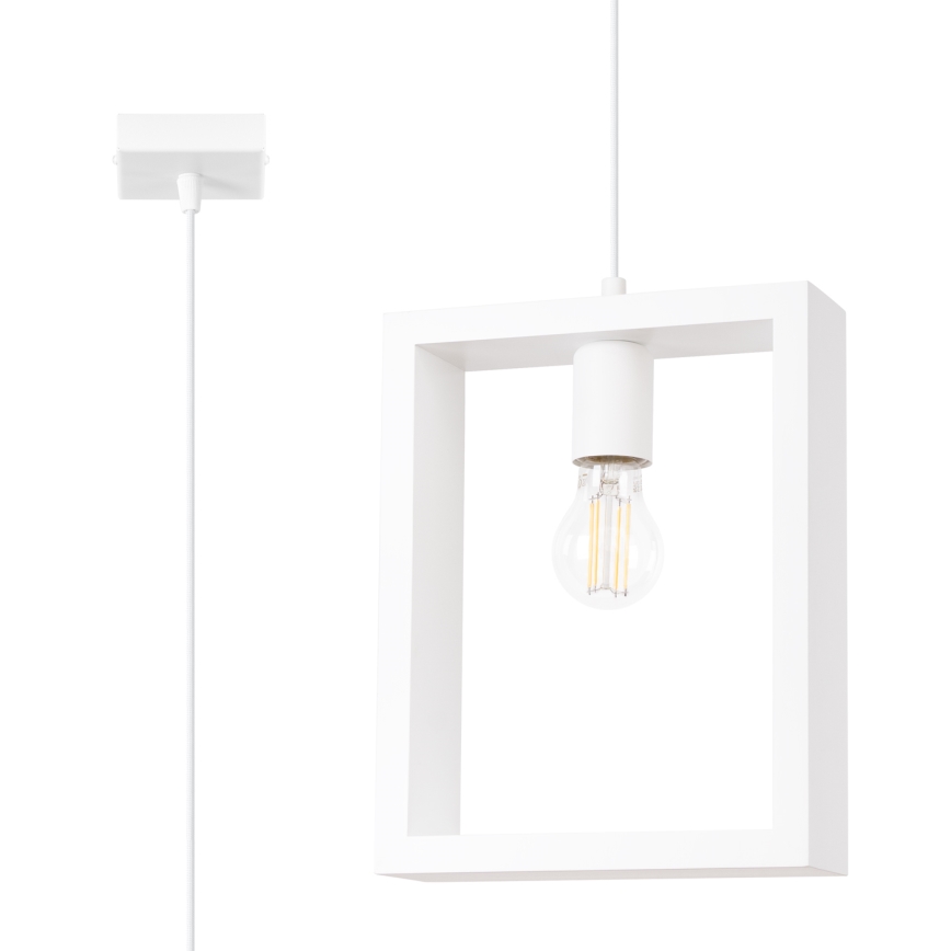 Suspension filaire ARIES 1xE27/15W/230V hêtre/blanc