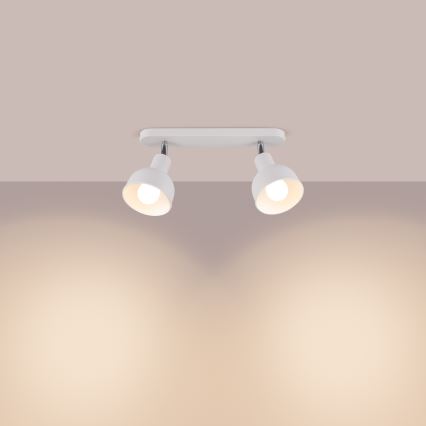 Spot ELBA 2xE27/15W/230V blanc