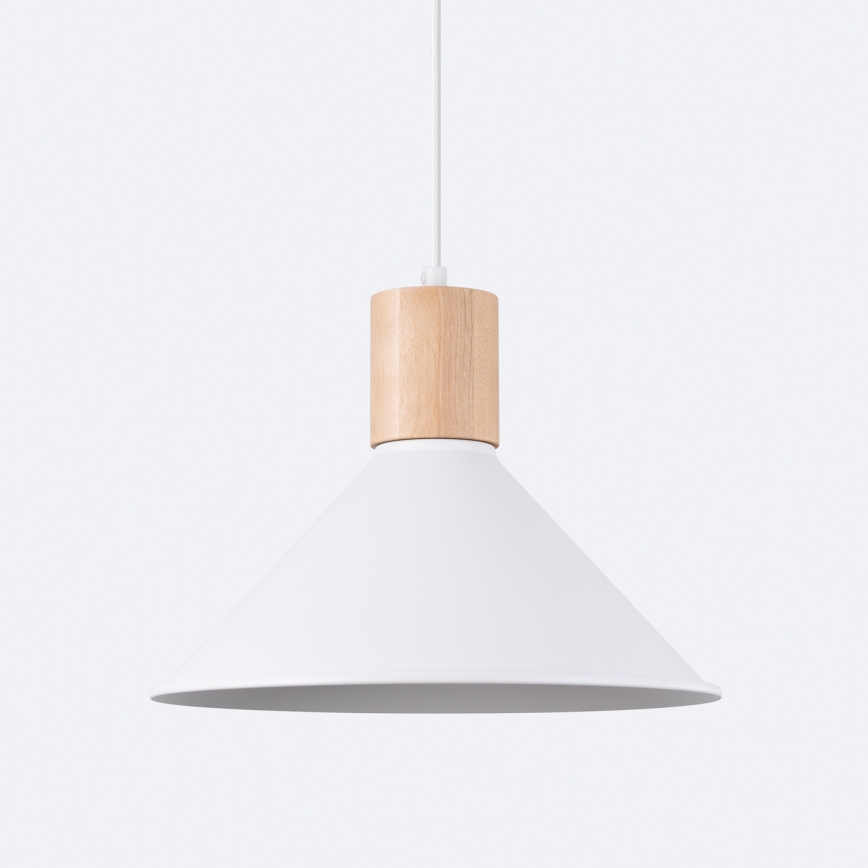 Suspension filaire JAGA 1xE27/15W/230V d. 30 cm blanc