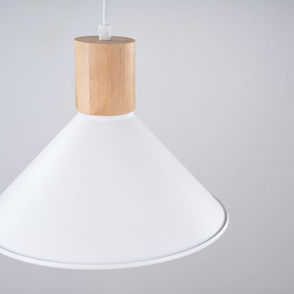 Suspension filaire JAGA 1xE27/15W/230V d. 30 cm blanc