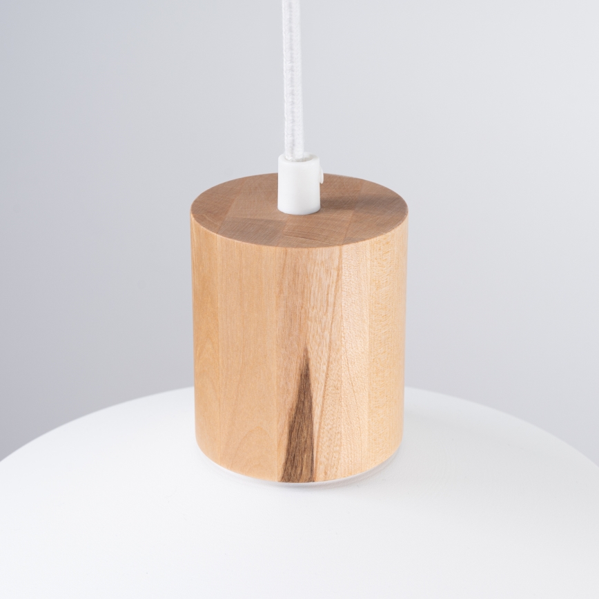 Hanglamp aan een koord FANO 1xE27/15W/230V diameter 34 cm wit