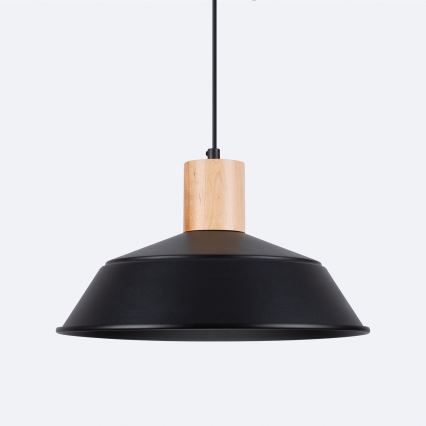 Suspension filaire FANO 1xE27/15W/230V d. 34 cm noir