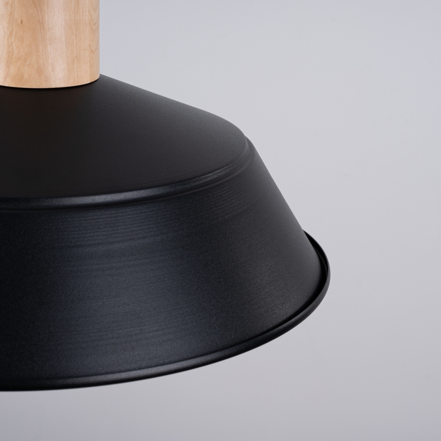 Suspension filaire FANO 1xE27/15W/230V d. 34 cm noir