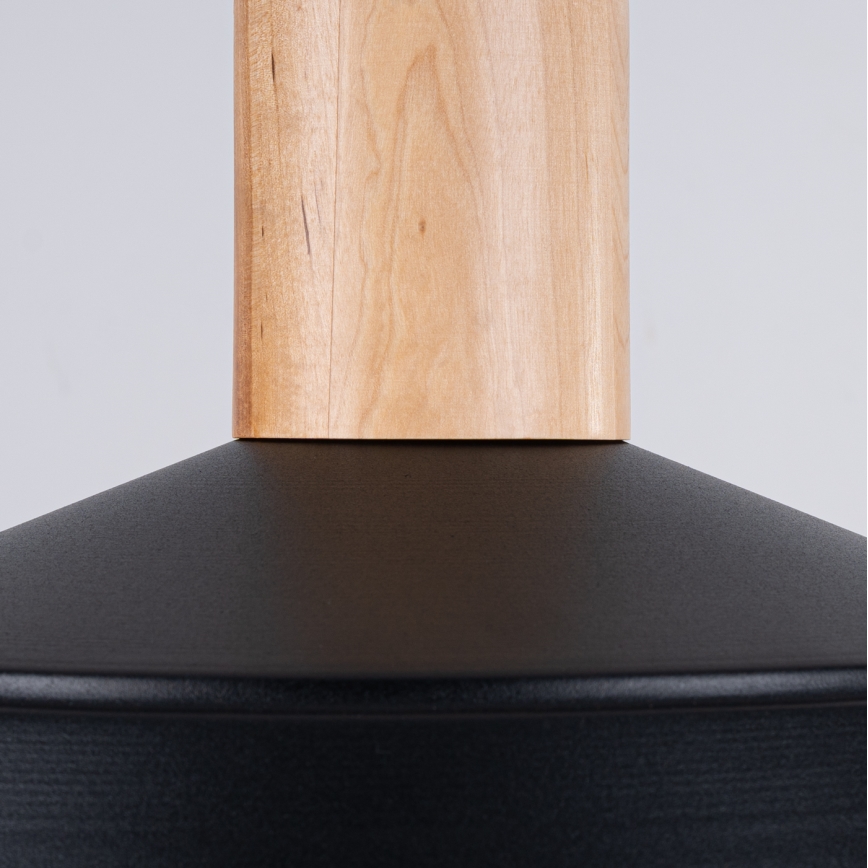 Suspension filaire FANO 1xE27/15W/230V d. 34 cm noir