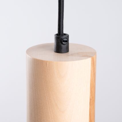 Suspension filaire FANO 1xE27/15W/230V d. 34 cm noir