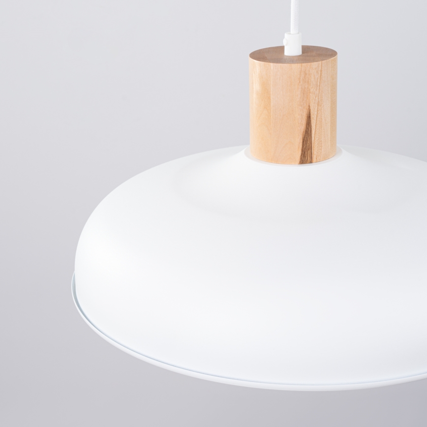 Hanglamp aan een koord INDY 1xE27/15W/230V diameter 38 cm wit