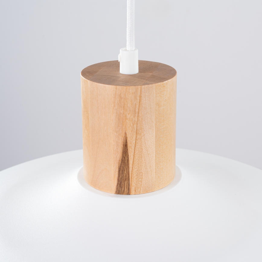 Hanglamp aan een koord INDY 1xE27/15W/230V diameter 38 cm wit