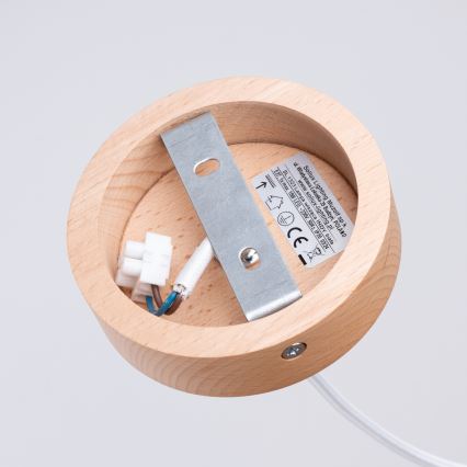 Hanglamp aan een koord INDY 1xE27/15W/230V diameter 38 cm wit