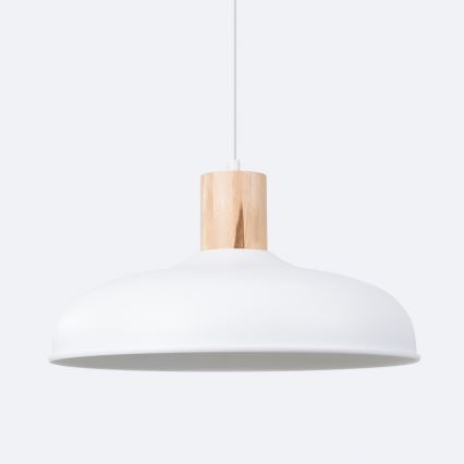 Suspension filaire INDY 1xE27/15W/230V d. 38 cm blanc