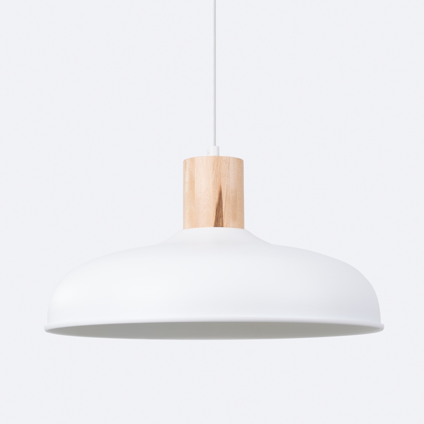 Suspension filaire INDY 1xE27/15W/230V d. 38 cm blanc
