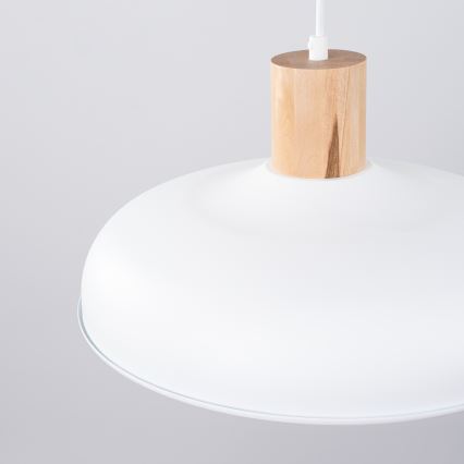 Suspension filaire INDY 1xE27/15W/230V d. 38 cm blanc