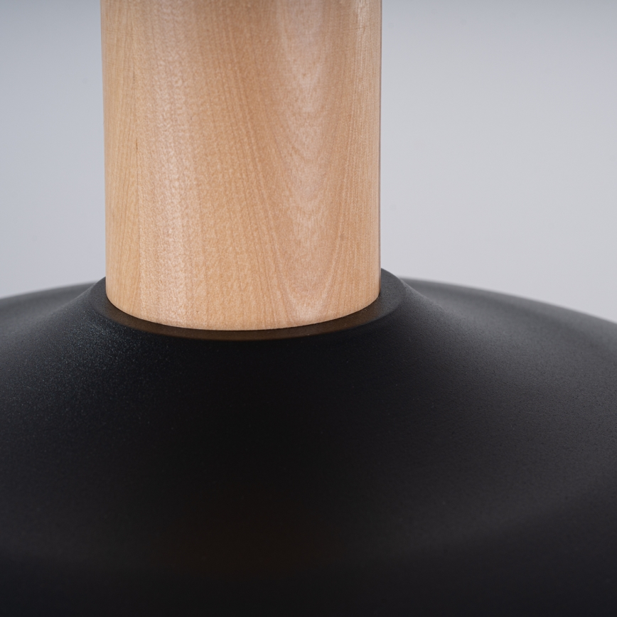 Hanglamp aan een koord INDY 1xE27/15W/230V diameter 38 cm zwart