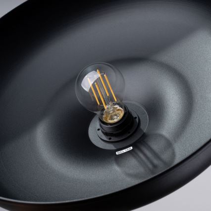 Hanglamp aan een koord INDY 1xE27/15W/230V diameter 38 cm zwart