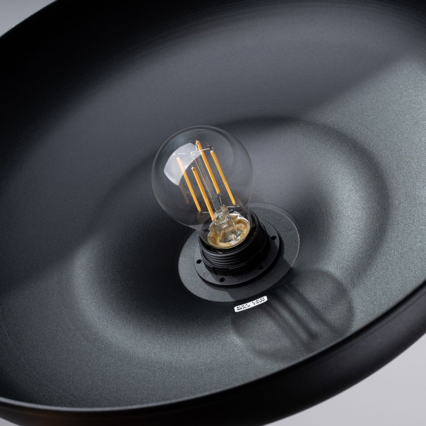 Hanglamp aan een koord INDY 1xE27/15W/230V diameter 38 cm zwart
