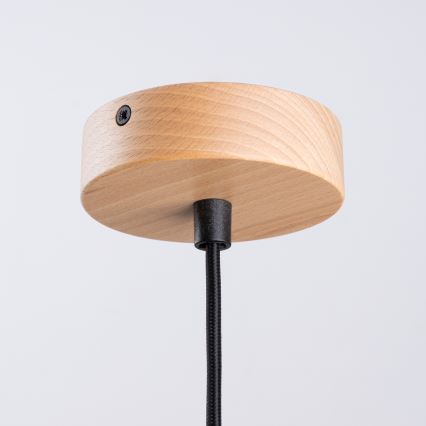 Hanglamp aan een koord INDY 1xE27/15W/230V diameter 38 cm zwart