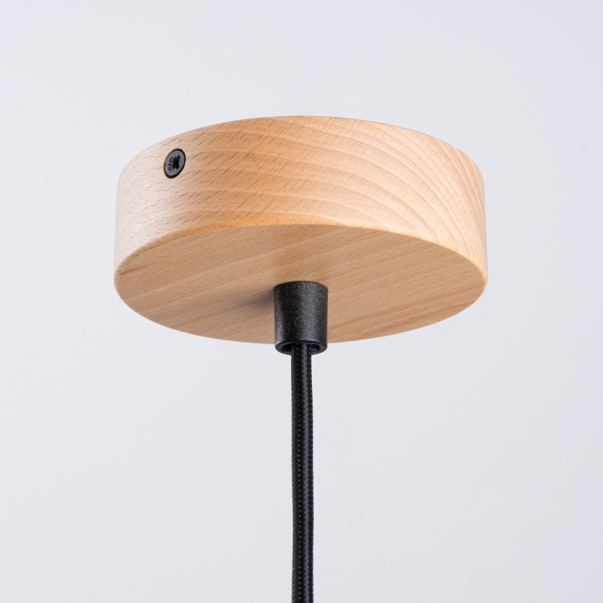 Hanglamp aan een koord INDY 1xE27/15W/230V diameter 38 cm zwart