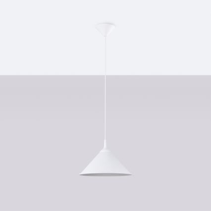 Hanglamp aan een koord ZUMA 1xE27/15W/230V diameter 30 cm wit
