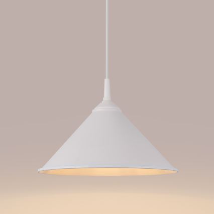 Hanglamp aan een koord ZUMA 1xE27/15W/230V diameter 30 cm wit