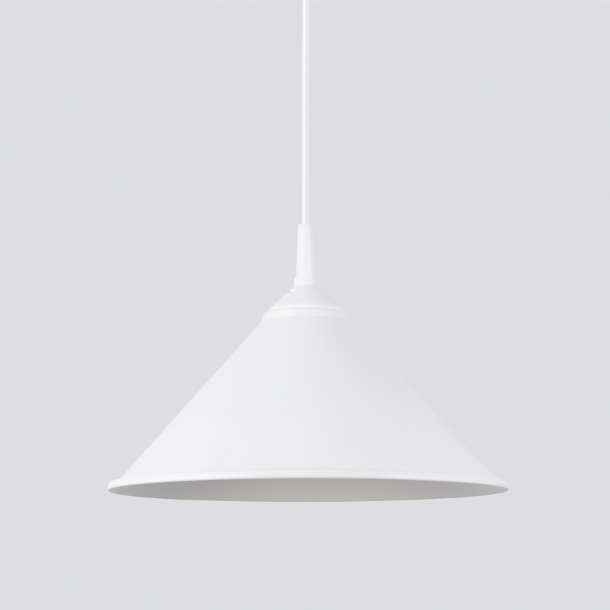 Hanglamp aan een koord ZUMA 1xE27/15W/230V diameter 30 cm wit