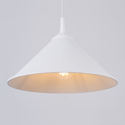 Hanglamp aan een koord ZUMA 1xE27/15W/230V diameter 30 cm wit