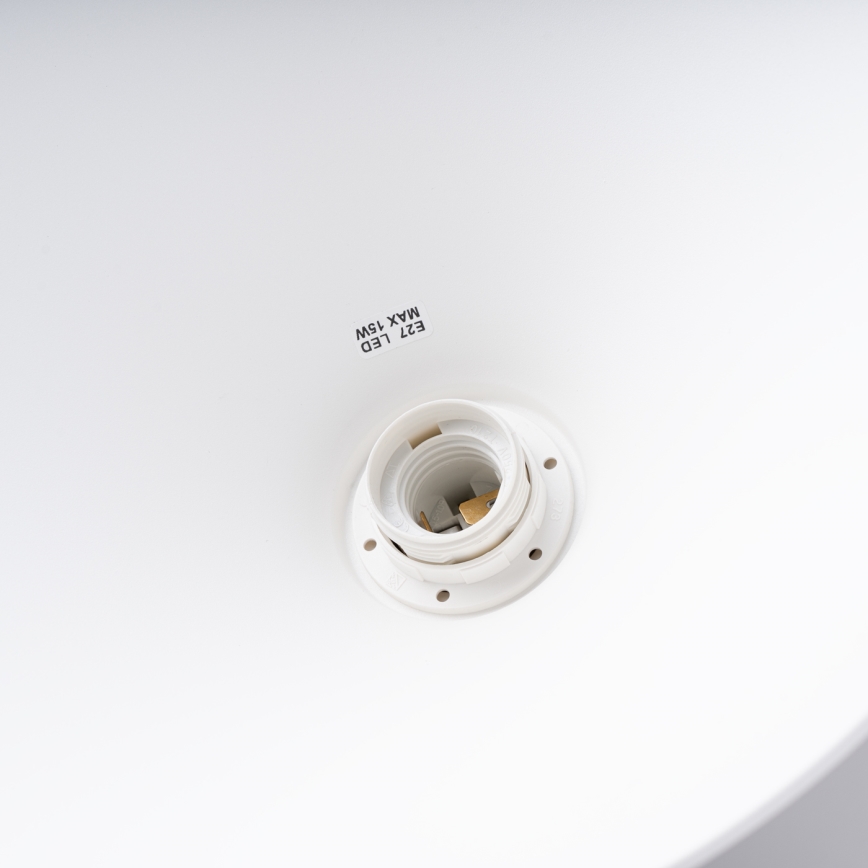 Hanglamp aan een koord ZUMA 1xE27/15W/230V diameter 30 cm wit