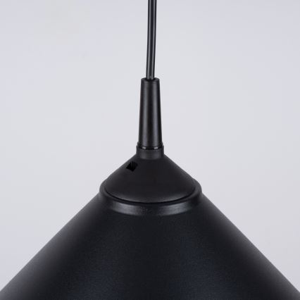 Hanglamp aan een koord ZUMA 1xE27/15W/230V diameter 30 cm zwart
