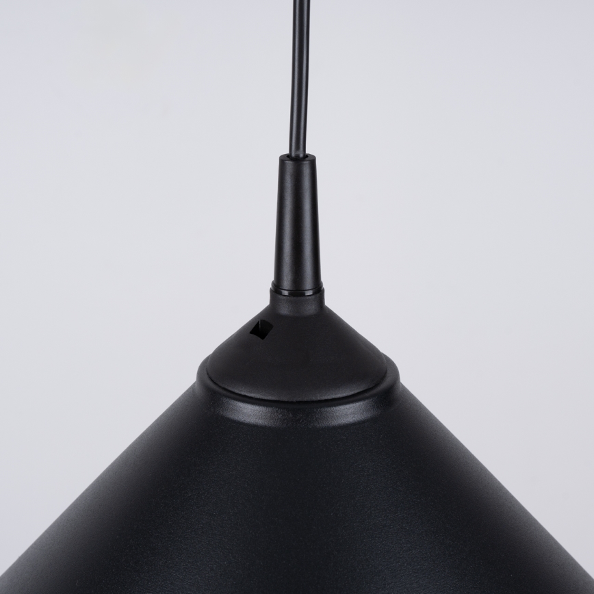 Hanglamp aan een koord ZUMA 1xE27/15W/230V diameter 30 cm zwart