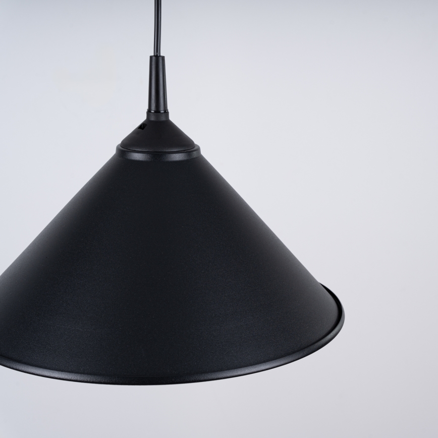 Hanglamp aan een koord ZUMA 1xE27/15W/230V diameter 30 cm zwart