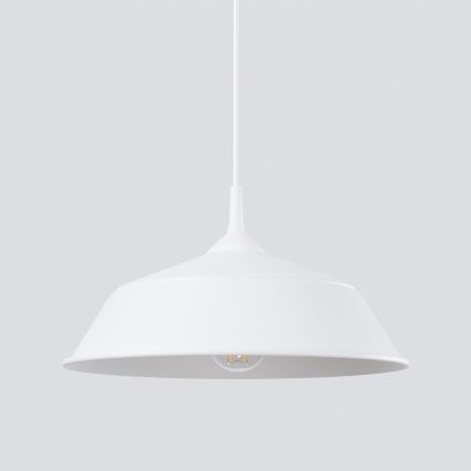 Hanglamp aan een koord FRIKA 1xE27/15W/230V diameter 34 cm wit