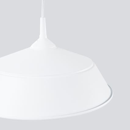 Hanglamp aan een koord FRIKA 1xE27/15W/230V diameter 34 cm wit