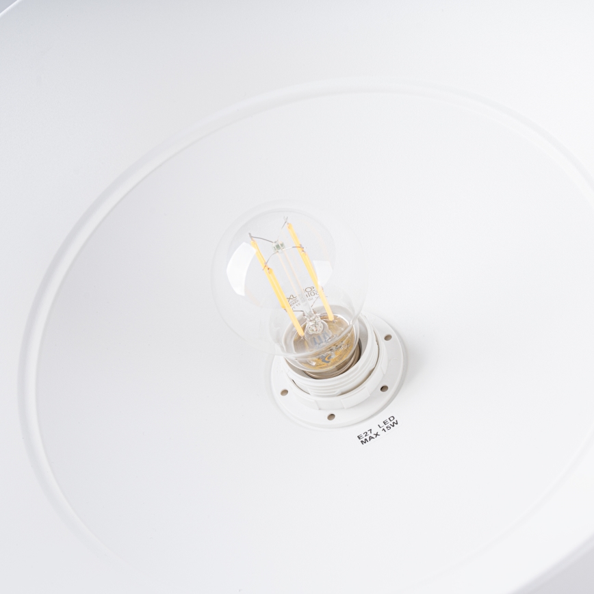 Hanglamp aan een koord FRIKA 1xE27/15W/230V diameter 34 cm wit