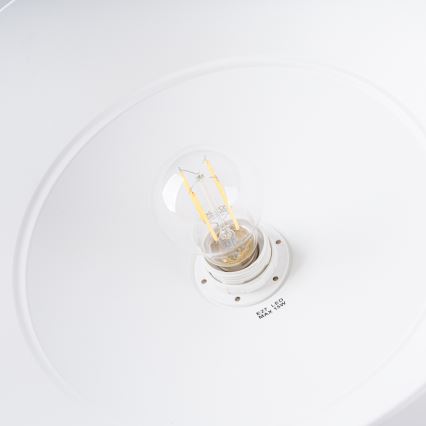 Suspension filaire FRIKA 1xE27/15W/230V d. 34 cm blanc