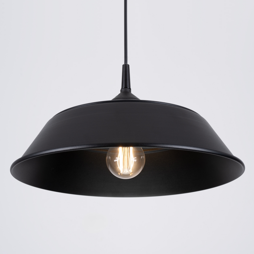 Hanglamp aan een koord FRIKA 1xE27/15W/230V diameter 34 cm zwart