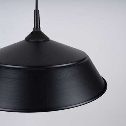 Hanglamp aan een koord FRIKA 1xE27/15W/230V diameter 34 cm zwart