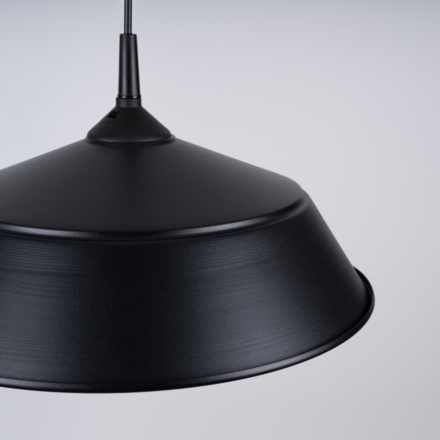 Hanglamp aan een koord FRIKA 1xE27/15W/230V diameter 34 cm zwart
