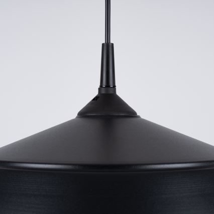 Hanglamp aan een koord FRIKA 1xE27/15W/230V diameter 34 cm zwart