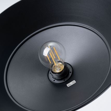 Hanglamp aan een koord FRIKA 1xE27/15W/230V diameter 34 cm zwart