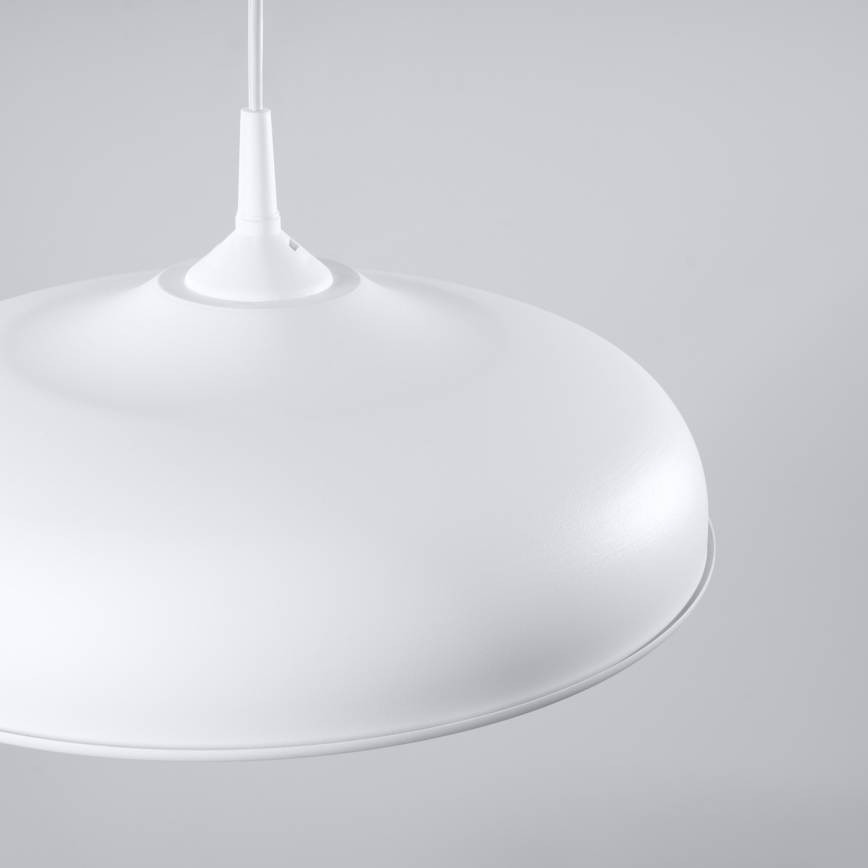 Hanglamp aan een koord GINA 1xE27/15W/230V diameter 38 cm wit